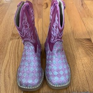Little Girl Pink Cowgirl Boots